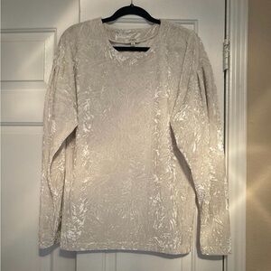 Umgee Cream Textured Blouse